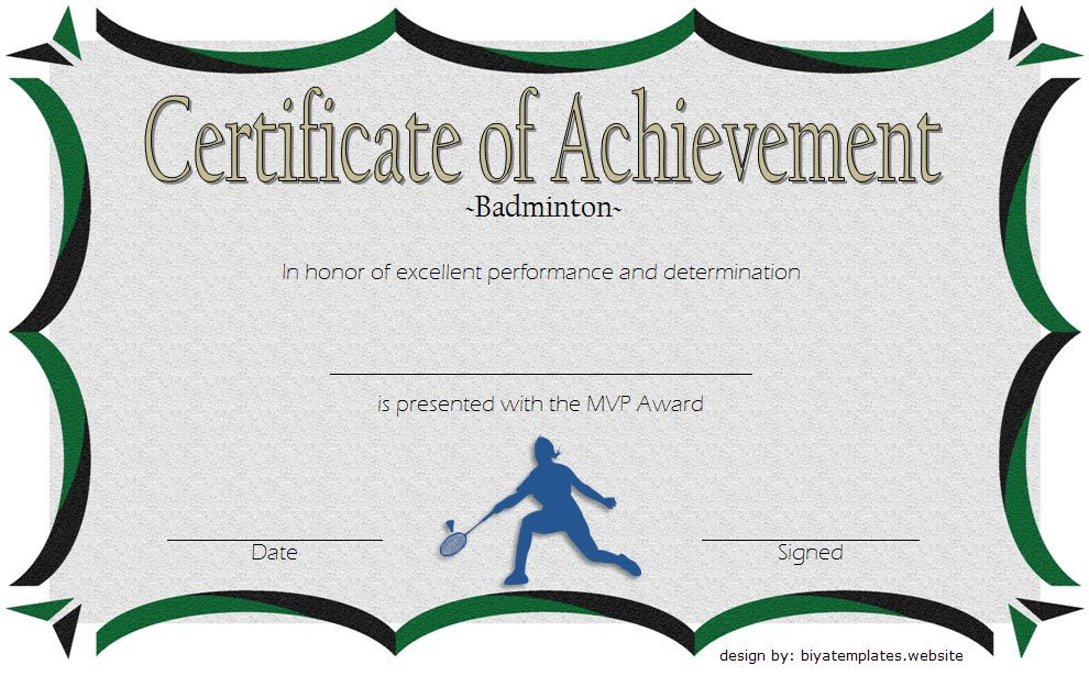 Printable Table Tennis Certificate Templates Free 7 Designs In 2021 pertaining to Tennis Achievement Certificate Templates