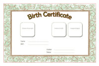 Puppy Birth Certificate Template – 10+ Special Editions throughout Free Worlds Best Mom Certificate Printable 9 Meaningful Ideas