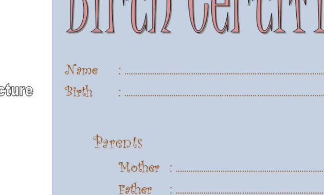 Puppy Birth Certificate Template Free - 10+ Special Editions throughout Stunning Dog Birth Certificate Template Editable