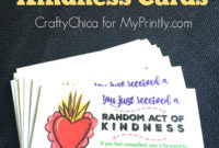 Random Act Of Kindness Cards – Myprintly with regard to New Kindness Certificate Template