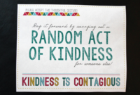 Random Acts Of Kindness Cards Templates – Sample Professional Templates throughout Kindness Certificate Template