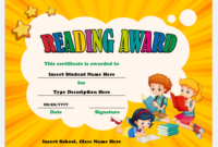 Reading Award Certificate Templates For Word | Professional Certificate intended for Star Reader Certificate Template