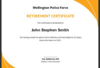 Retirement Certificate Template [Free Jpg] – Google Docs, Illustrator intended for Top Retirement Certificate Templates