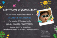 School Certificate Of Achievement Design Template In Psd, Word intended for Academic Certificate