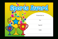 School Sports Award Certificate - Superstickers regarding Top Baseball Award Certificate Template