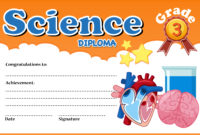 Science Diploma Certificate Template 693585 - Download Free Vectors intended for Top Science Award Certificate Templates