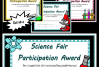 Science Fair Certificates | Science Fair, Science Fair Experiments for Professional Science Fair Certificate Templates