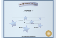 Sobriety Certificate Template Download Printable Pdf | Templateroller with regard to Certificate Of Sobriety Template