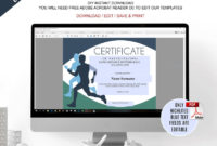 Sports Editable Certificate Template Editable Running Award | Etsy for Editable Running Certificate