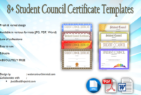 Student Council Certificate Template [8+ New Designs Free] throughout Student Council Certificate Template