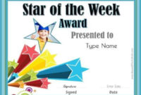Student Of The Month throughout Good Behaviour Certificate Template 10 Kids Awards