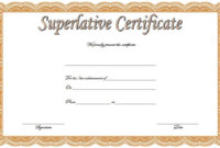 Superlative Certificate Templates Free [10+ Great Designs] with regard to Honor Certificate Template Word 7 Designs