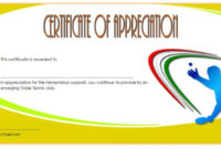Table Tennis Certificate Templates Editable [10+ Best Designs] in Free Tennis Achievement Certificate Templates