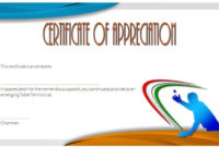 Table Tennis Certificate Templates Editable [10+ Best Designs] pertaining to Editable Tennis Certificates