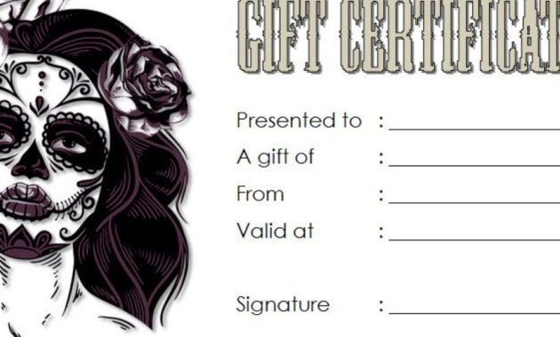 Tattoo Gift Certificate Template: 7+ Shop And Voucher Ideas with regard to Tattoo Gift Certificate Template Coolest Designs