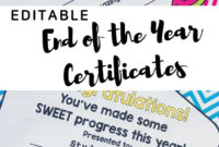 These Certificates Can Be Used For Any Subject! The Name, Subject And with Awesome Physical Education Certificate Template Editable