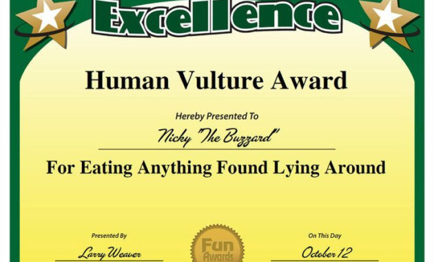 Top 10 List | Funny Employee Awards, Funny Office Awards, Employee Awards with regard to Employee Certificate Template  10 Best Designs