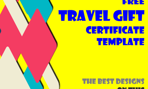 Travel Gift Certificate Template Free And How To Make It With Ms Word intended for Travel Gift Certificate Editable