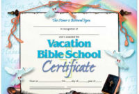 Vacation Bible School Set Of 30 Certificates Throughout Free Vbs within Printable Vbs Certificates