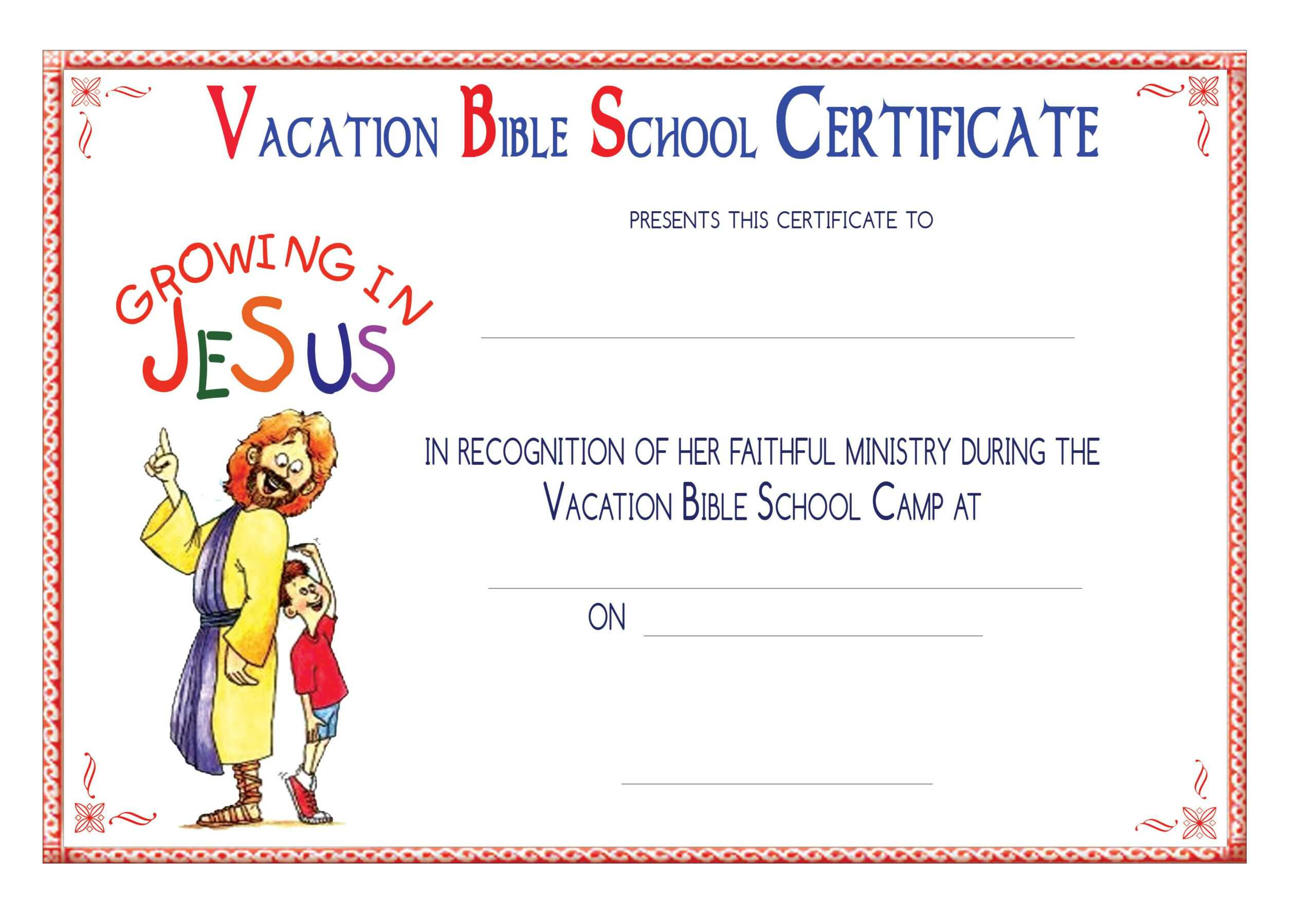 Vbs Certificate Templatesencephalos | Encephalos With School with Printable Vbs Certificates
