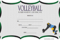 Volleyball Tournament Certificate Templates [8+ Free Download] with Professional Tennis Tournament Certificate Templates