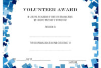 Volunteer Certificate Templates - 10+ Best Designs Free pertaining to Simple Certificate Of School Promotion 10 Template Ideas