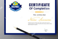 Wallyball - Volleyball Certificate Templates - Volley Choices intended for Stunning Volleyball Tournament Certificate