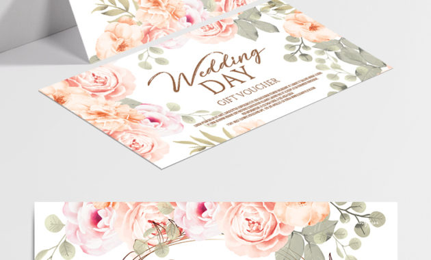 Wedding Day - Free Gift Certificate Template In Psd -Elegantflyer for Fascinating Wedding Gift Certificate Template