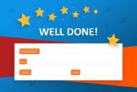 Well Done Certificate For Powerpoint - Pslides inside Professional Well Done Certificate Template
