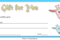 Zoo Gift Voucher Template Free Printable (3Rd Design) | Templates regarding Amazing Lifeway Vbs Certificate Template