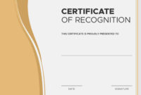 Complimentary Employee Recognition Certificate Templates