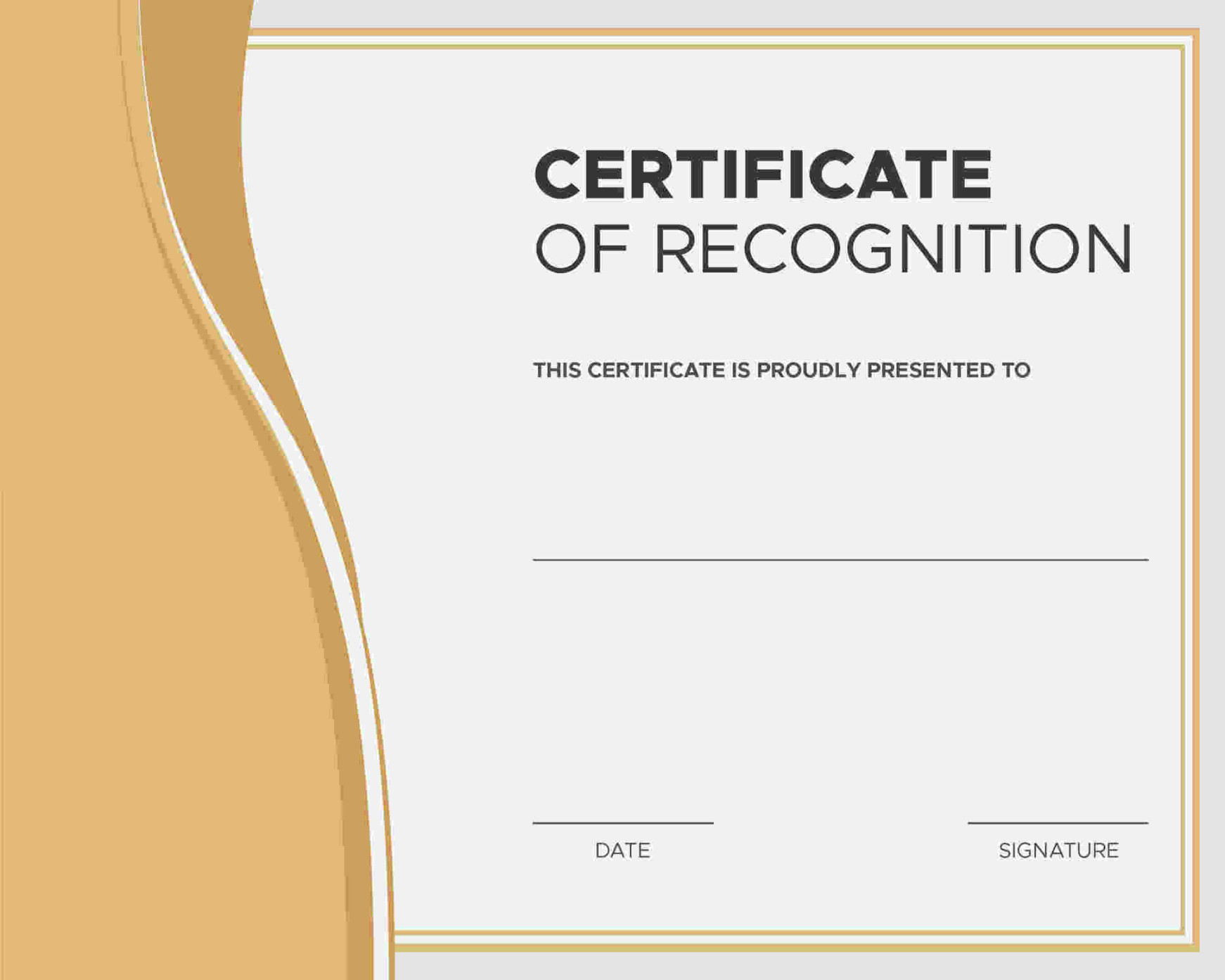 Amazing Award Certificate Templates in  - Recognize