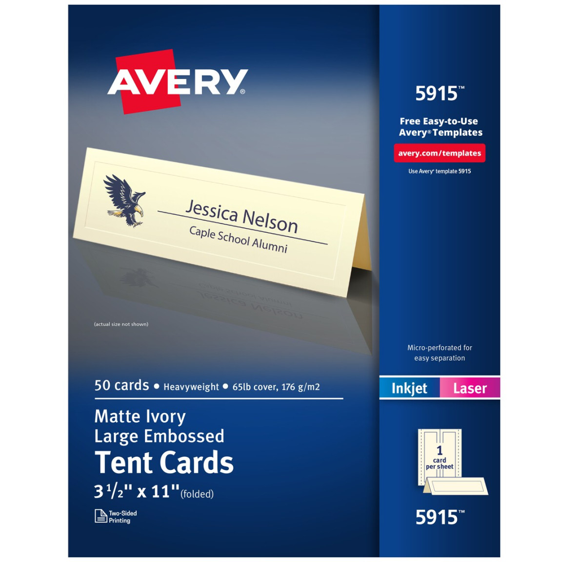 Avery Printable Large Tent Cards,