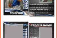 Baseball Card Template PSD For Professional Design