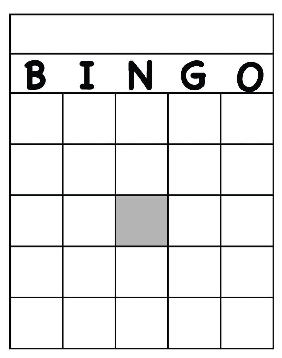 Blank Bingo Cards -." x