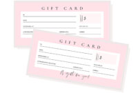 Gift Certificate Template: A Pink Aesthetic