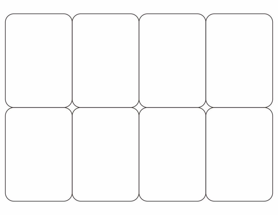 Blank Playing Card Template For Word -  Free PDF Printables