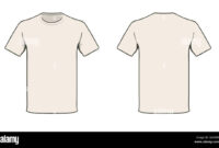 Printable Blank T-Shirt Template For Custom Design