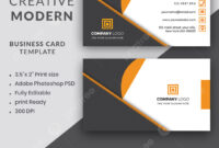 Professional Business Card Design Template In PSD Format