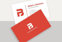 Professional Business Card Template For Pages