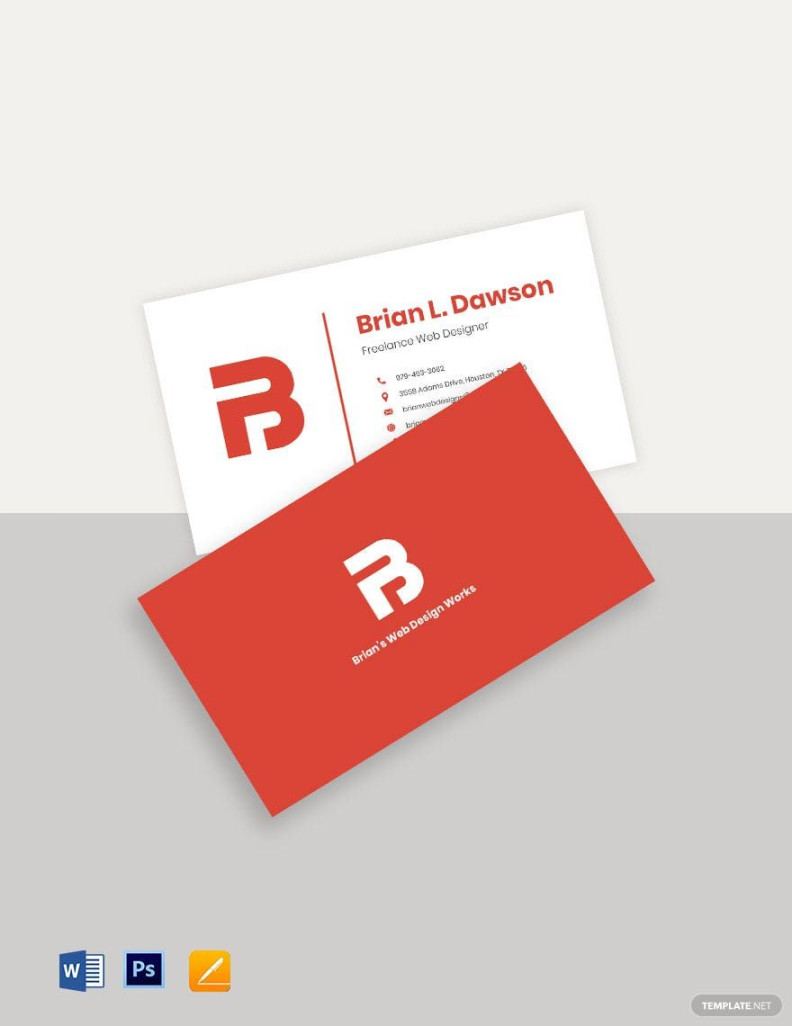 Business Card Templates in Apple Pages - FREE Download  Template