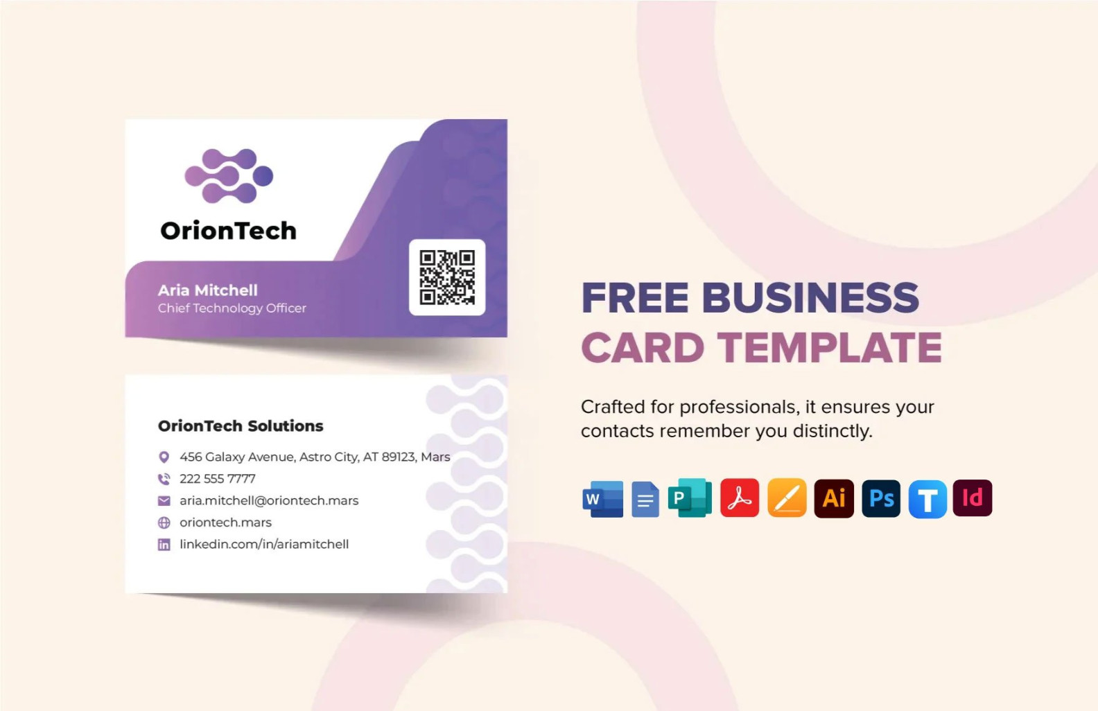 Business Card Templates in Illustrator, Vector, Image - FREE