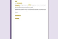 Proposal Rejection Letter Template: A Formal Approach