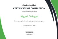 Rugby League Certificate Templates: A Formal Guide To Recognition And Achievement