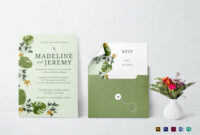 Elegant Church Wedding Invitation Card Template