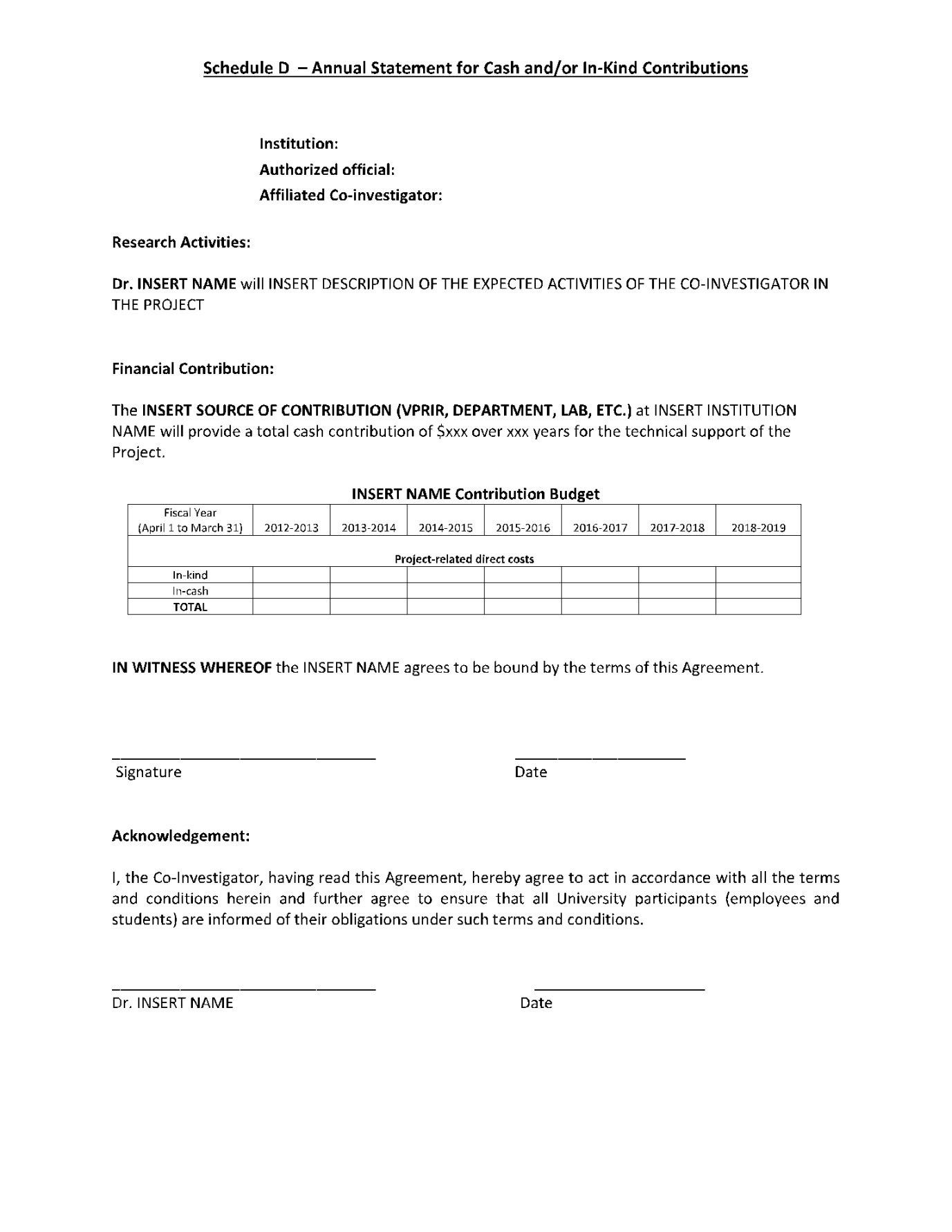 Collaboration Agreement Template (Free Download) - CocoSign