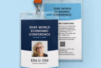 Conference Identification Card Template