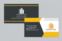 Professional Construction Business Card Templates: Free Download