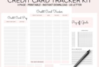 Credit Card Payment Plan Template