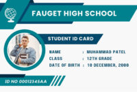 High School Identification Card Template